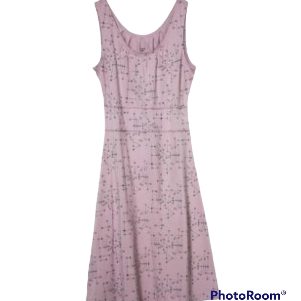 Soft Organic Cotton Midi Tank Dress Size M Pink Lilac Lyra Dress